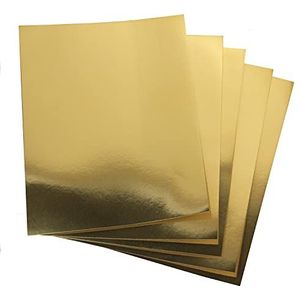 Hygloss Producten voor Kunst & Ambachten, Klasactiviteiten & Kunstenaars-8,5 x 11 Inches-Goud-100 Count, Goud
