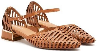 GIOSEPPO - Fletcher - Damessandalen - Kameel - Natuurlijk Leer - Hak 3 cm