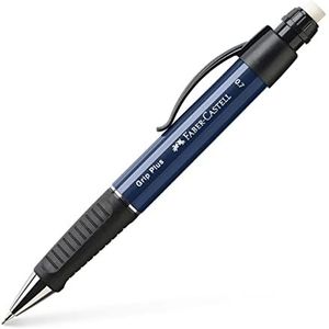 Faber-Castell 130732 Vulpotlood GRIP PLUS, Stiftdikte 0,7 mm, Metallic Blauw, 1 Stuk