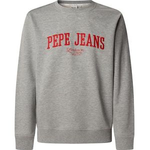 Pepe Jeans Heren DERRIL CREW Sweatshirt, Grijs (LICHT GRIJS MARL), L, Grijs (lichtgrijs gemêleerd), L