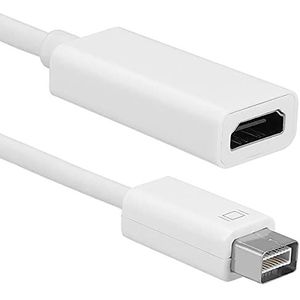 Mumbi 08738 Mini DVI/HDMI adapterkabel (mini Mac stekker naar HDMI-bus); vergulde contacten, compatibel met MacBook iMac Mac mini