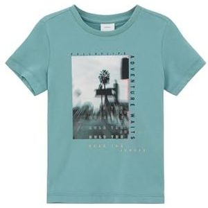 s.Oliver Junior T-shirt voor jongens met print op de voorkant, 6553, 104/110 cm
