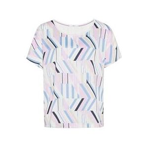 BRAX Dames Style Caelen Hybrid Graphic Printed T-shirt met korte mouwen, Creon, 38