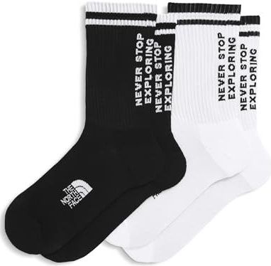 The North Face - Everyday NSE Mid Calf Socks - Zwart/Wit - 2 Paar