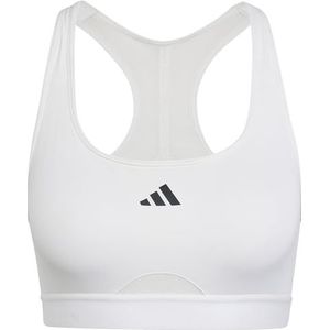 adidas Dames Powerreact Training Medium Support BH Sportbeha, XSCD Wit