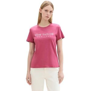 TOM TAILOR T-shirt voor dames, 16348, roze fluweel, XXL