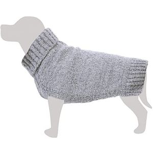 Gebreide trui met gemêleerd patroon, grijs, M/30 cm, kleding voor honden, bescherming tegen kou, accessoires voor huisdieren, jassen, sweatshirt, truien, vest, jassen, sweesters, waterdicht en meer