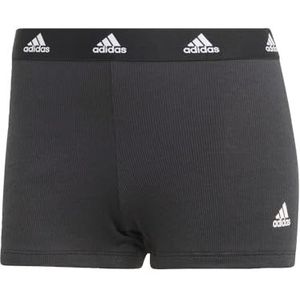 adidas Women's Rib 2x2 Boxer Shorts, Black