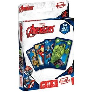 Marvel - Avengers familiespel – 4-in-1 kaartspel: 7 gezinnen, paren, actie en gevechten