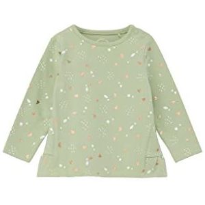 s.Oliver Junior Baby Girls shirt met lange mouwen met ruches, groen, 62