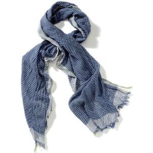 Calvin Klein Jeans Unisex - sjaal voor volwassenen, gestreept CMS195 F4H1J