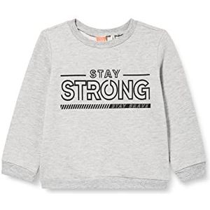 Koton Baby-jongens bedrukt sweatshirt met lange mouwen en ronde hals, grijs (023), 12-18 Maanden