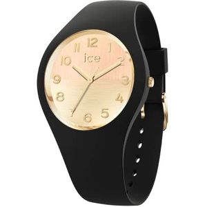 Ice-Watch - ICE horizon Black gold - Dames zwart horloge met siliconenband - 021364 (Small)
