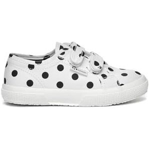 SUPERGA 2750 kinderbandjes Polkadots, wit-zwarte stippen, 34 EU