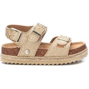 XTI KIDS 150833, platte sandalen voor meisjes, goudkleurig, 31 EU