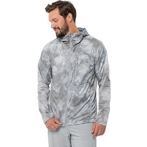 Jack Wolfskin Prelight Windbreaker Herenjas, Silver Grey All Over, XXL