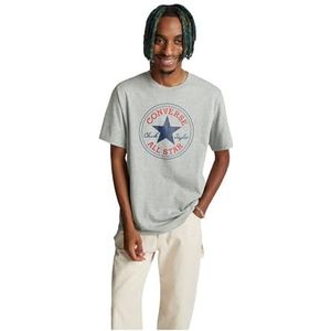 CONVERSE - Stand Fit Chuck Patch Core Tee - T-shirt - Houtskool/Rood - Uniseks