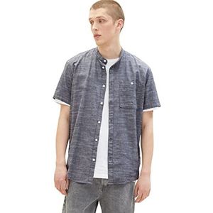TOM TAILOR Denim Heren 1036242 hemd, 28941-Navy Chambray, M, 28941 - Navy Chambray, M