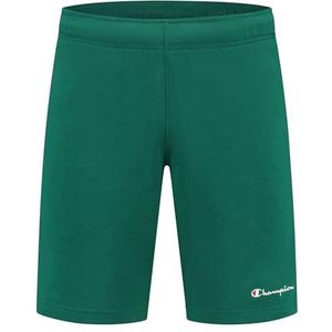 Champion Legacy Icons Pants - Small Script Logo Powerblend Terry Bermuda Shorts, bosgroen, XL Heren SS24, Bos Groen, XL