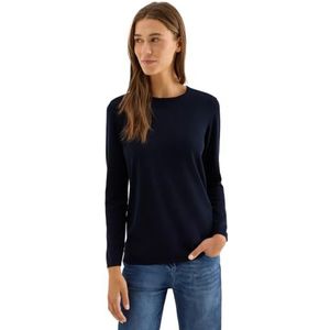 Cecil - Gebreide Trui - Urban Dark Blue - Lange Mouwen - Ronde Hals