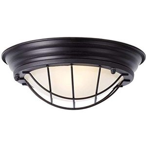 BRILLIANT lamp Typhoon wand- en plafondlamp 29cm zwart | 1x A60, E27, 30W, geschikt voor normale lampen (niet inbegrepen) | Schaal A ++ tot E | Geschikt voor LED-lampen
