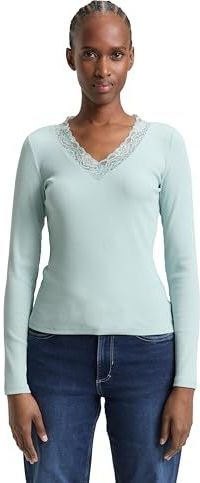 TOM TAILOR Denim T-shirt met lange mouwen voor dames