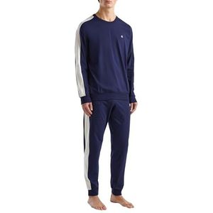 United Colors of Benetton Pig(Tricot + Pant) 30964P026 Pyjama-set, nachtblauw 252, S heren, nachtblauw 252, S