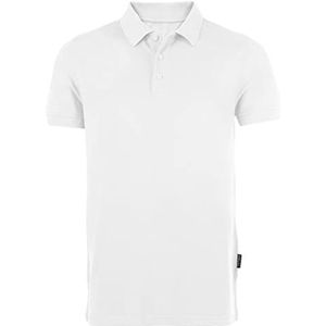 HRM Heren Zware Polo, wit, Maat L I Premium Heren Poloshirt Gemaakt van 100% Katoen I Basic Polo Shirt Wasbaar tot 60°C I Hoogwaardige & Duurzame Herenkleding I Werkkleding