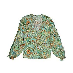 Springfield Blouse met paisleypatroon, turquoise/eend, 32