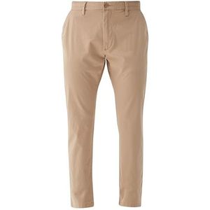 s.Oliver herenbroek, chinobroek slim fit, beige, 31W / 30L