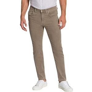 Pioneer Heren broek 5 Pocket Stretch Denim Jeans, Light Brown Stonewash, 32W / 34L, Light Brown Stonewash, 32W x 34L