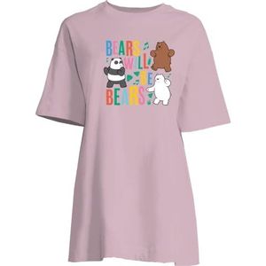 We Bare Bears Nachthemd voor dames, Roze, L