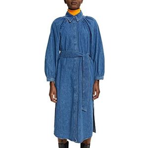 ESPRIT Collection Dames 082EO1E327 Jurk, 902/BLUE MEDIUM WASH, L