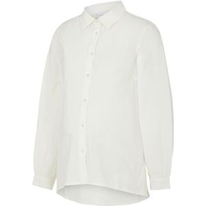 MAMALICIOUS Dames Mlnanna L/S Woven Shirt A. Noos Blouse, wit (bright white), S