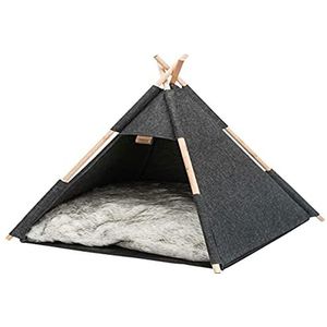 Tipi holte, vilt, 55 × 65 × 55 cm, antraciet