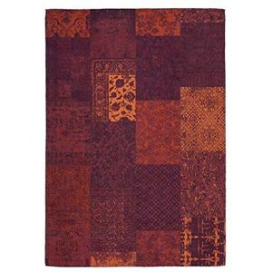 Patchwork vlakpolig tapijt patchwork tapijten doos jacquard rood 120X170cm