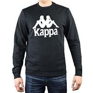 Kappa Sweatshirt voor heren voor sport en vrije tijd, zwart, S