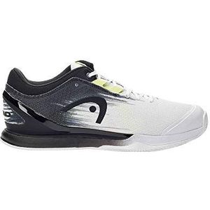 HEAD Sprint Pro 3.0 Clay Men Whrv Tennis Shoe voor heren, wit, zwart, 48.5 EU