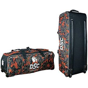 DSC Unisex - volwassenen 1501080 Kit tas, zwart/oranje, eenheidsmaat