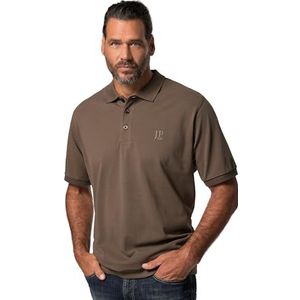JP 1880, heren, grote maten, polo buikfit, bruin, 5XL