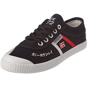 Kawasaki Unisex's Signature Canvas Schoen Low-Top Sneakers, 1001 Zwart, 35 EU