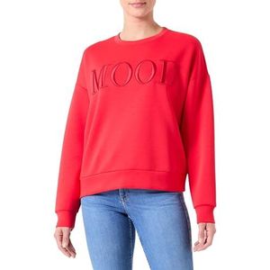 Vireflect Mood Emb L/S Sweat Top, Poppy Red, XS