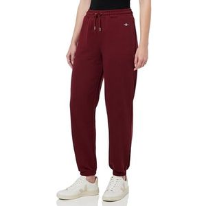 GANT Rel Shield Sweatpants vrijetijdsbroek voor dames, Plumped Rood, XS