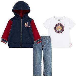 Levi's Varsity 6ej102 Denim Jacket voor kinderen, jurk blues, 3 Jaar