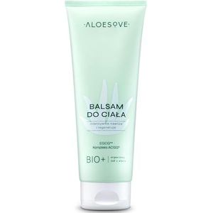 ALOESOVE Vochtinbrengende lichaamsbalsem 250 ml, veganistische balsem met antioxidanten, voor alle huidtypes, ideaal voor droge en gevoelige huid