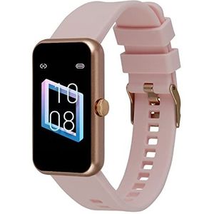 XCOAST Cadiz Smartwatch voor dames en heren, bloeddruk- en zuurstofmeting, compatibel met iOS en Android, fitnesstracker met kleurendisplay, slaapanalyse (roze)