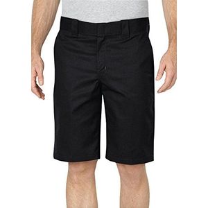 Dickies Men's 11 Inch Relaxed Fit Stretch Twill Work Short, Black, 32