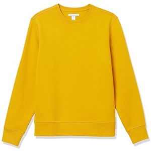 Amazon Essentials Men's Fleecetrui met ronde hals (verkrijgbaar in grote en lange maten), Goud, XS