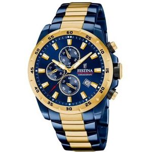 FESTINA Analoog polshorloge voor volwassenen, uniseks, automatisch, met roestvrijstalen armband F20564/1, Niet van toepassing, Armband