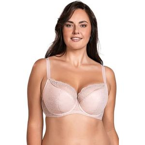 Vivisence dames beugelbeha 1045 kanten semi-verstevigde cupbandjes, roze, 70e